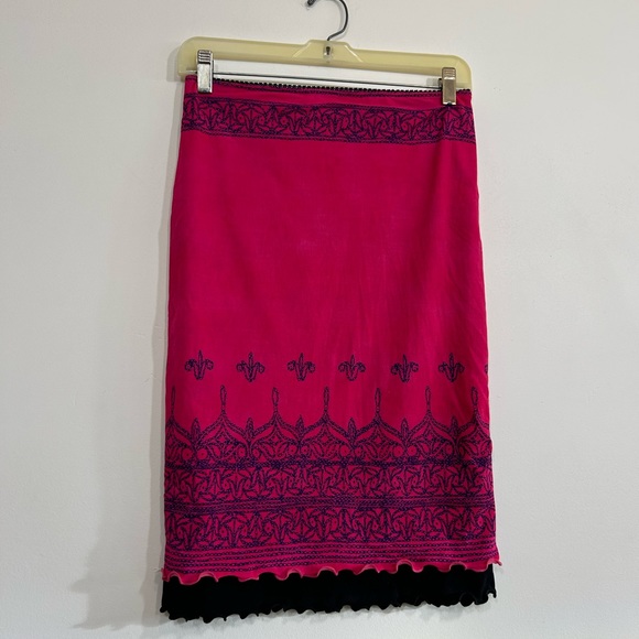 Vintage Guess Pink Midi Skirt Women’s Size Small - Picture 4 of 6